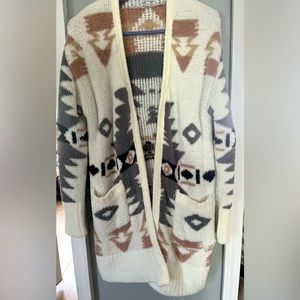 Fall western styled cardigan